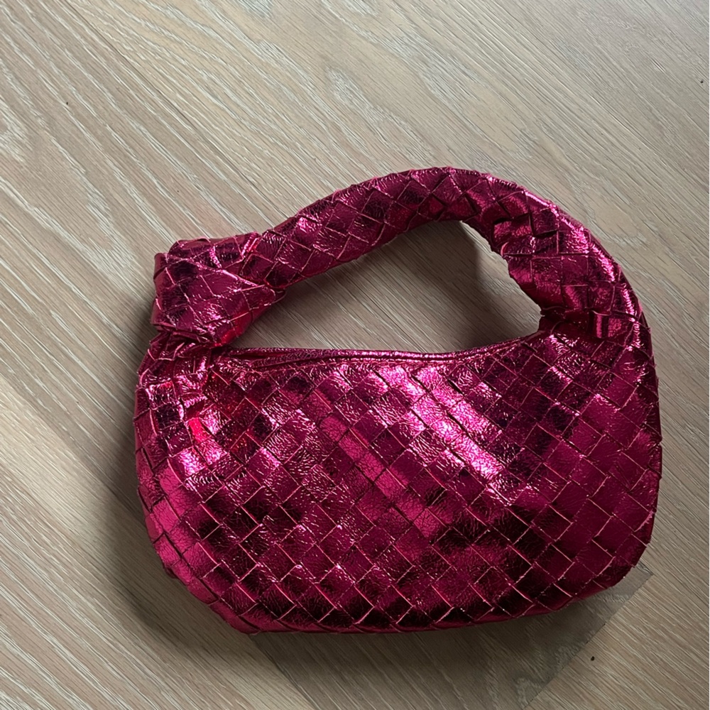 Hot pink clutch